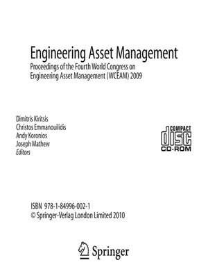 cover image of Engineering Asset Management